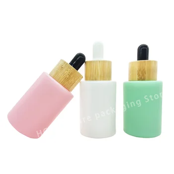 Cosmeticos Многократна употреба етерично масло стъкло ароматерапия течна цветна капка за масаж пипета бутилки с пластмасов капак