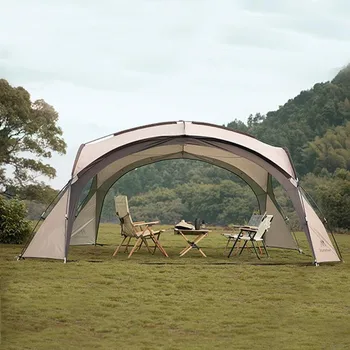 Campground Dome Canopy Camping Dome Tent Sunshade Ventilated Pergola Large Canopy Picnic Outdoor Equipment
