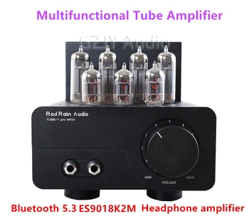 HIFI TUBE7 Електронен тръбен усилвател на мощност Bluetooth и функция за усилвател на слушалки, 1 * ECC83, 2 * ECC82 4 * EL84EH