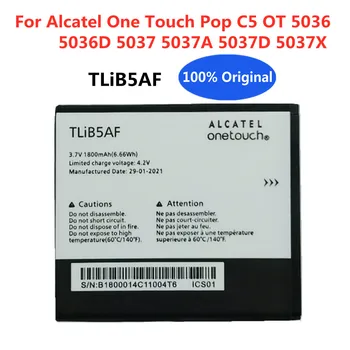 Нова оригинална TLiB5AF 1800mAh батерия за Alcatel One Touch Pop C5 OT 5036 5036D 5037 5037A 5037D 5037X батерии за мобилни телефони