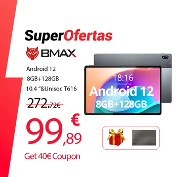 BMAX MaxPad i11 Plus 8GB RAM 128GB ROM 10.4 инчов Octa Core T616 Soc Android 12 Dual Wifi 4G Lte телефон таблет