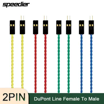 устойчива на висока температура DuPont линия 2pin мъжки към женски 2.54 разстояние дънна платка Boot рестартиране Led разширение кабел
