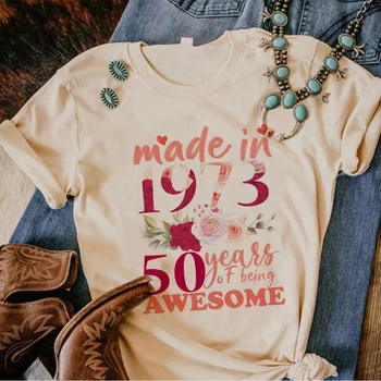 50 години рожден ден топ жени лятна тениска женски y2k аниме дрехи