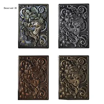 R9CB Hardcover Embossed Notebook Journal Business Notepad for Women
