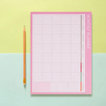 2pcs Дневен ред Отбелязване Book Planner Седмично месечно планиране Управление на времето Notepad