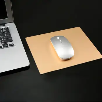 Алуминиева сплав подложка за мишка отдолу неплъзгаща се двустранна метална подложка за мишка Gaming Mat Удобна (240 x 200mm)