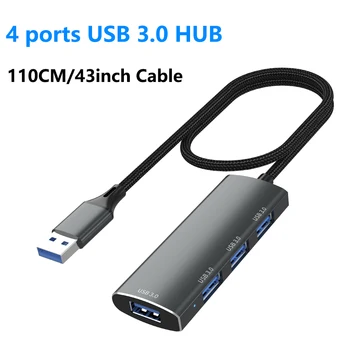 USB 3.0 USB C HUB 4 порта високоскоростен мулти сплитер адаптер за Lenovo Macbook Pro Xiaomi лаптопи компютър PC аксесоари
