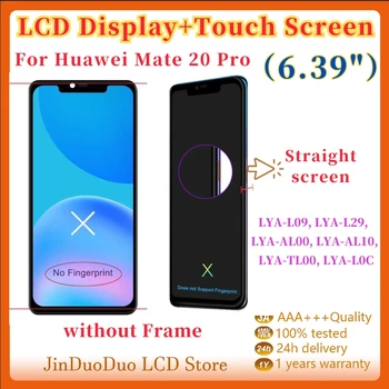 TFT LCD дисплей за Huawei Mate 20 Pro LYA-L09 LCD дисплей цифров сензорен екран с рамка за Huawei Mate 20 Pro замяна