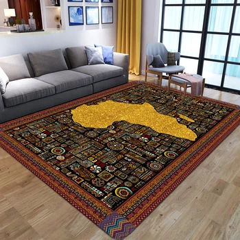 етнически стил геометрични килими за дома хол чай маса мат спалня декор миещи се подови постелки домакинство деца площадка килим