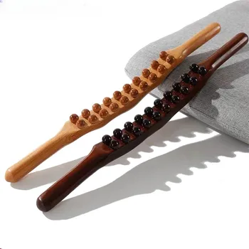 Гуа Ша SM флирт инструмент масаж карбонизирана дърво обратно бракуване меридиан терапия пръчка мускул релаксиращ масажор за тяло секс играчка