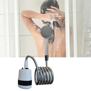 Преносим къмпинг душ лагер душ водоустойчив с маркуч електрическа душ помпа за пътуване Backpacking плажна баня