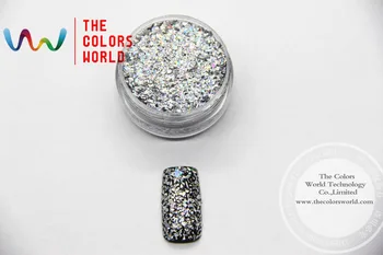 Laser Holographic Shinning Silver Color Small Mylar Flakes Glitter Sequins for nail art ,tatto,Art decoration and others DIY