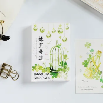 28 Листове / Комплект Creative Green Miracle Lomo Card Мини пощенска картичка / Поздравителна картичка / Подаръчна карта за рожден ден
