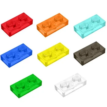 200PCS Тухли 3023 1x2 Бордови строителни блокове Части DIY Сглобяване на аксесоари Високотехнологични съвместими аксесоари Играчки Детски най-добър подарък