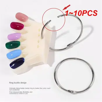  1 ~ 10PCS нокти изкуство фен цветова палитра 50 кръгла глава вентилатор форма нокти остриета не лепило изисква лесен за вземане и използване. Многократна употреба.