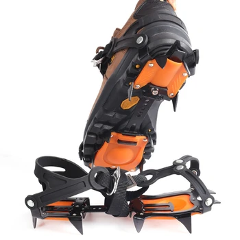 10 Зъби Gripper Spike обувки Нокти Grips Външни ботуши Катерене Crampons Non-хлъзгане планински път крампи в сняг аксесоари