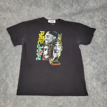 2Pac Tupac Shakur Shirt Medium Black 90s Music Rap Hip-Hop Graphic Tee long sleeves