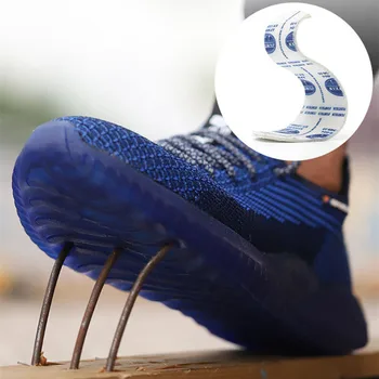 Hot 36-48 стоманени обувки за безопасност на пръстите Мъже на открито къмпинг работни анти-износване нехлъзгаща се мрежа дишаща жени желязна глава спортни маратонки