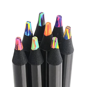 8 цвята дъгови моливи за възрастни, многоцветни моливи за рисуване, оцветяване, скициране