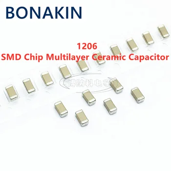 50PCS 1206 15NF 50V 100V 250V 500V 1000V 153K 10% X7R SMD чип многослоен керамичен кондензатор